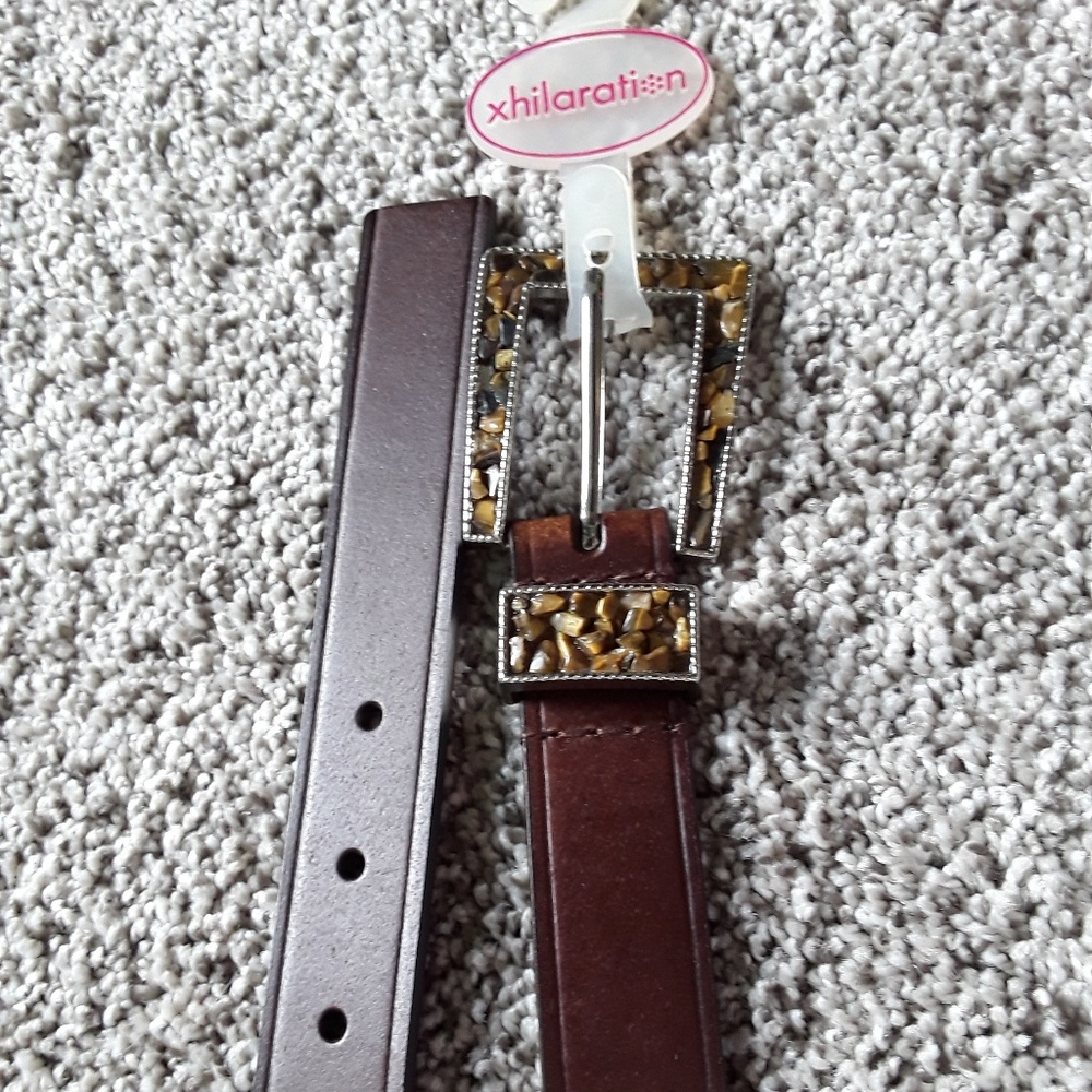Xhilaration brown belt women size M New